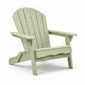 Grüner Adirondack-Stuhl aus Hartholz