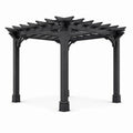 Aluminium Pergola Schwarz 300x300x240 cm