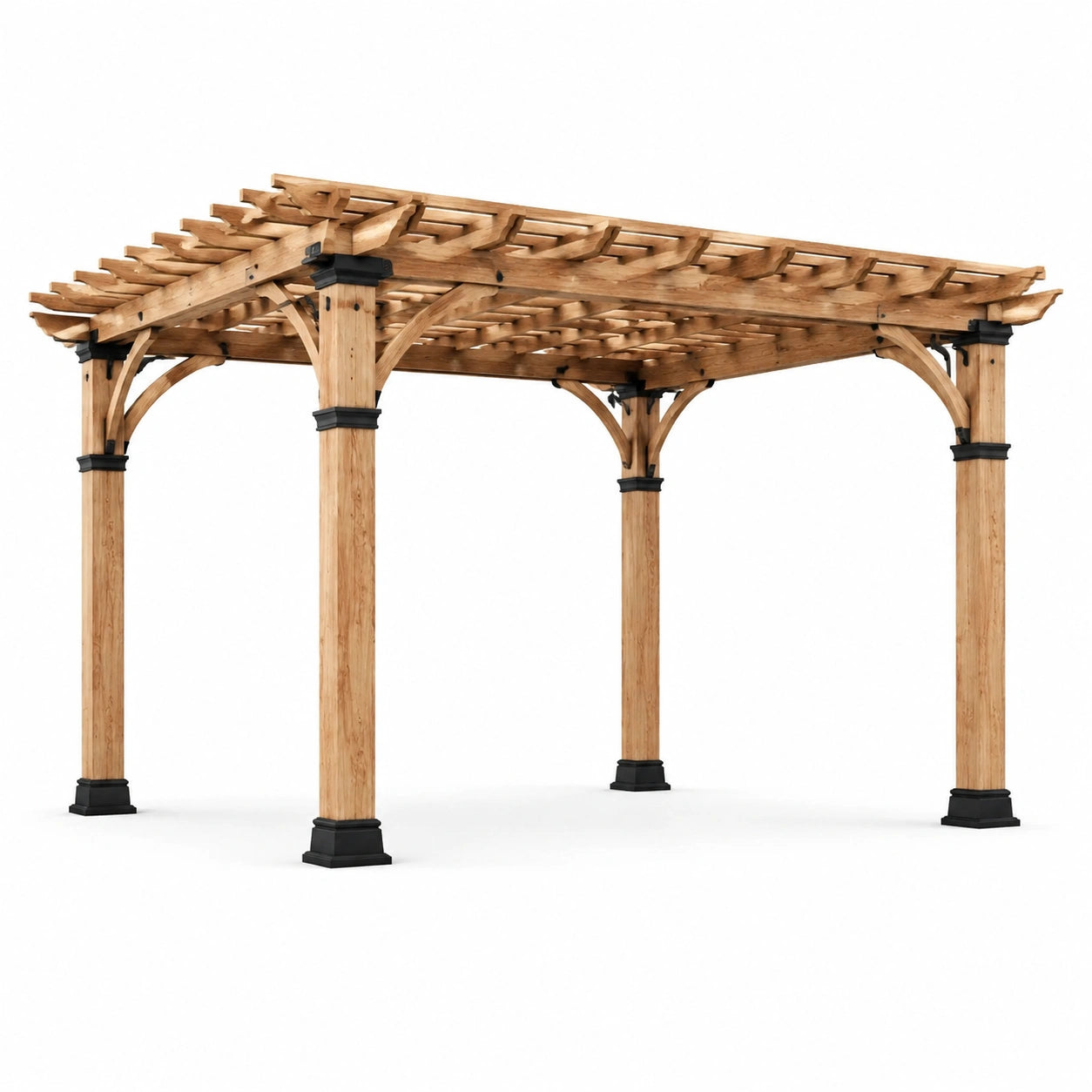 Eichenholzpergola Natur 300x300 cm