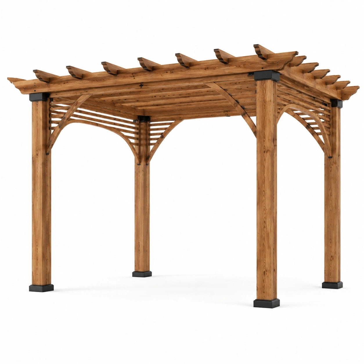 Kiefernholz Pergola Braun 300x300x240 cm