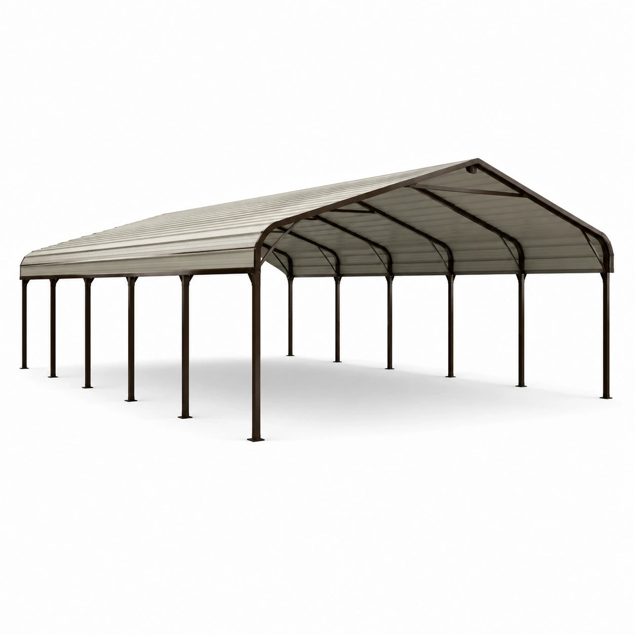 Carport mit Stahlrahmen und Aluminiumdach 900x300x250 cm