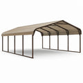 Stahl Carport Beige 600x300x280 cm