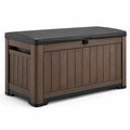 Gartenbox Kissenbox Polypropylen Braun 124x55x62cm