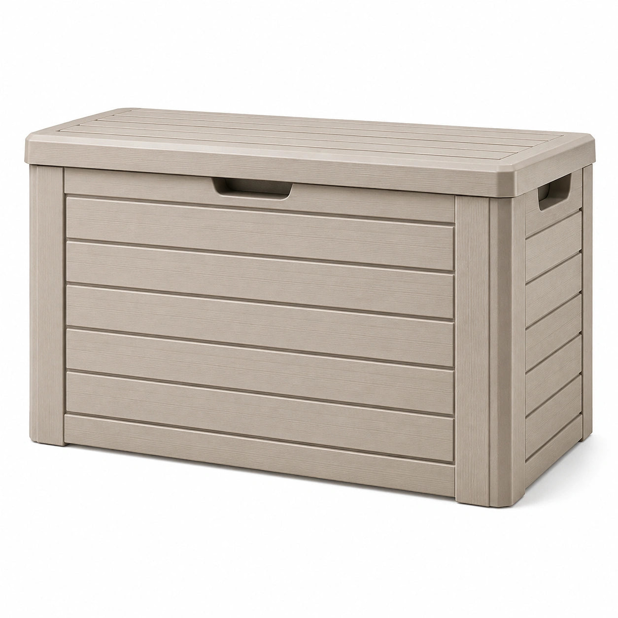 Kunststoff Aufbewahrungsbox beige 120x45x60cm