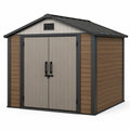 Kunststoff Gartenhaus Braun/Beige 300x200x250cm